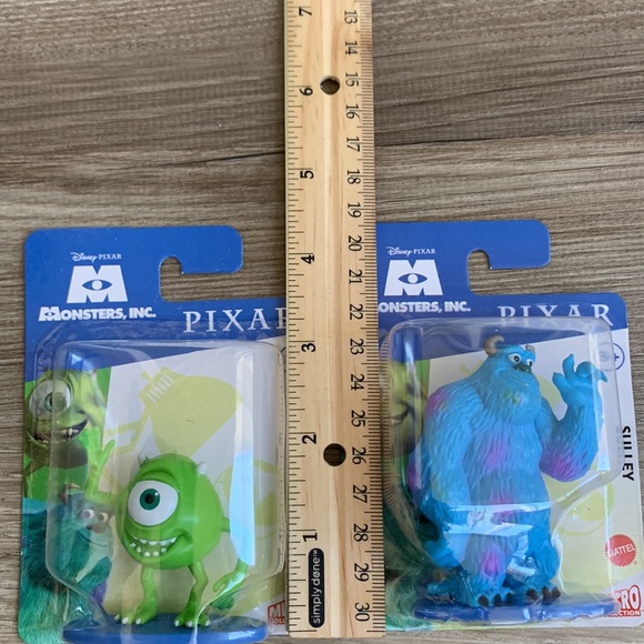 Monsters Inc Sulley & Mike Wazowski Disney Pixar Mattel Micro Collection Figure - Picture 5 of 6